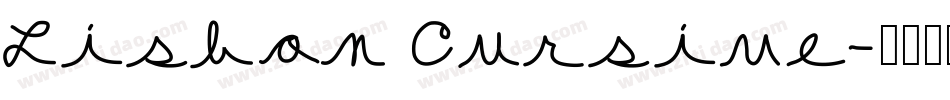 Lisbon Cursive字体转换